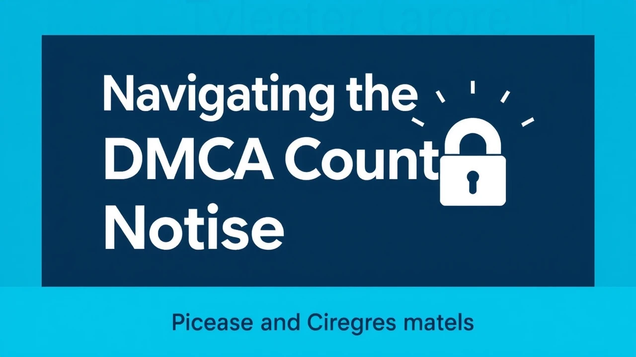 Navigating the DMCA Counter Notice Process: A Comprehensive Overview for Professionals